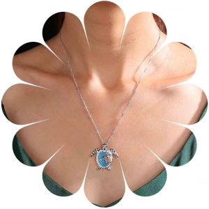 Kal-Collier Tour De Cou Tortue Boho Collier Pendentif Tortue De Mer Vintage Collier Tour De Cou Tortue D'été Collier Tortue De Plage Chaîne Bijoux Pour Femmes Et Filles - Neuf
