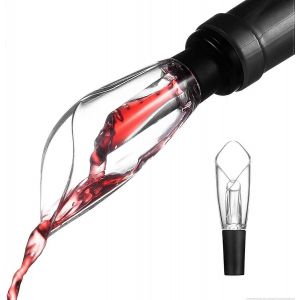 Carafe Avec Aérateur,Aérateur De Vin,Verseur De Vin Rouge Anti-Goutte,Carafe À Vin,Verseur De Bouteille Pour Fêtes De Famille - Neuf