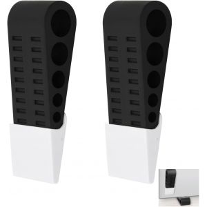 LETNERNY-Arrêts De Porte Pour Sol, 2 Pièces Arrêts Cale De Porte, Cale-Porte Noir En Caoutchouc, Cale Porte Caoutchouc Antidérapants Butée De Porte, Empilables Stop Portes Blocs Porte, Pour Tapis - Neuf