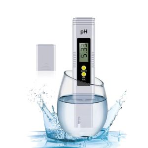 loc-Testeur Ph Testeur Ph Piscine Plage De Test 0-14 Ph,Ph-Mètre Numérique Pour L'Eau,Adapté Aux Aquariums,À L'Hy Oponie,Aux Piscines,Aux Tests De Qualité De L'Eau Potable,Etc. - Neuf