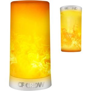 Lampe De Table Led À Effet De Flamme, Rechargeable Par Usb, Étanche, À Intensité Variable, 4 Modes, Avec Effet De Détection De Gravité, Télécommande Infrarouge Sans Fil, Minuterie, Pour Halloween - Neuf