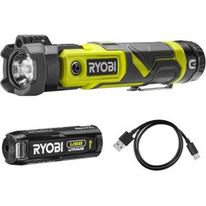 MEVRONISSHOP-Lampe torche - 4V USB Lithium - RLP4-120G - Inspection, &eacute;clairage zone, base aimant&eacute;e, pivotante - 1 Batterie 2,0 Ah - Neuf