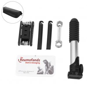 Kit D'outils Multifonctions Pour Reparation De Pneus, Pompe Portable Pour Velo Avec Sac De Rangement - Neuf