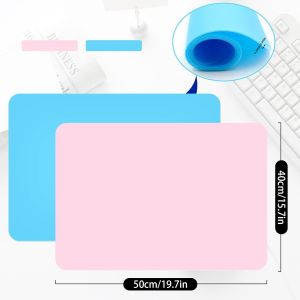 Subzonal-Lot De 2 Tapis En Silicone 50 X 40 Cm Pour R&eacute;sine &Eacute;poxy, Tapis De Bricolage En Silicone Pour Peinture, R&eacute;sine &Eacute;poxy, Artisanat, Multi-Usages, Antid&eacute;rapant En Silicone, Set De Table, Tapis De - Neuf