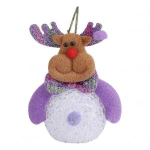 Décorations de Noël mignonnes à suspendre, poupée lumineuse à LED, jouet, cadeau de vacances, #Cerf - Neuf