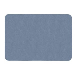 Tapis de drainage en terre de diatom&eacute;es pour cuisine et salle de bain, carr&eacute;, bleu - Neuf