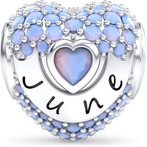 Eryi-Charm Pierre De Naissance En Argent 925 Pour Colliers Et Bracelets Pandora Bijoux Pour Anniversaire Noël Fête Des Mères Cadeaux Pour Femmes - Neuf