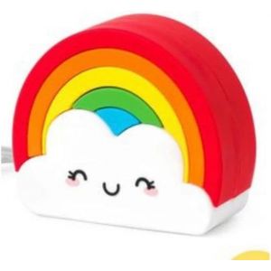 Eryi-- Chargeur Portable, My Super Power, Batterie Rechargeable, 8,8 X 10,6 Cm, Tema Rainbow, Câble De Recharge Usb/Micro Usb Pour Le Power Bank Inclus En 4 H, Capacité 4 800 Mah - Neuf