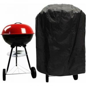 Housse de protection ronde pour barbecue - Imperméable, anti-poussière et respirante - Housse de protection contre la pluie - Avec sac de rangement - Neuf