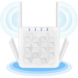 SUBZONAL-Répéteur WiFi Puissant 300Mbps Amplificateur WiFi Puissant 2.4GHz WiFi Range Booster WiFi Répéteur Extenseur sans Fil avec Port Ethernet, WiFi Extender WiFi Booster, RJ45, Protection WPS - Neuf