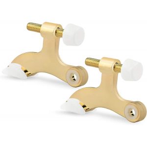 But&eacute;e de porte &agrave; goupille de charni&egrave;re (lot de 2) - R&eacute;glable et robuste avec amortisseurs en caoutchouc - Neuf