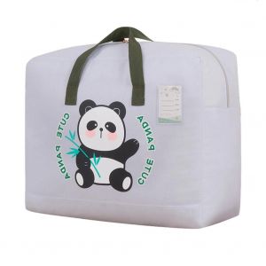 Sac de rangement de courtepointe imprimé de dessin animé épaissir Oxfold tissu vêtements sac de finition gris,moyen - Neuf