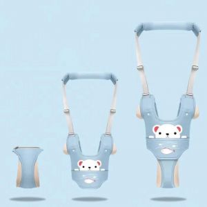 Harnais De Marche Pour Bébé - Aide À La Marche Bébé Ajustable - Double Usage Sûr - Bleu - Neuf
