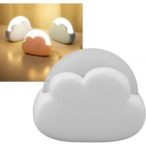 Veilleuse Led Portable, Mini Lampe De Bureau En Nuage Mignon Avec 2 Couleurs, Mini Lampe De Bébé Rechargeable Pour Chambre D'enfant, Dortoir, Lampes De Chevet Amusantes Kawaii - Neuf