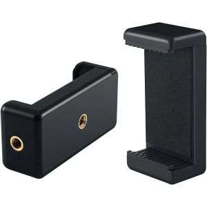 2 Pcs Support Telephone Pince,Adaptateur Tr&eacute;pied Smartphone,Pince R&eacute;glable,Support Telephone Trepied,Pour Smartphone, Perche &Agrave; Selfie[Z417] - Neuf