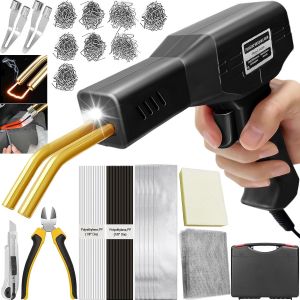 VornixorSarlshop220W Soudure Plastique 2 en1 Soudeuse Plastique Kit Reparation Plastique Soudage Plastique avec 800Pcs Agrafes,40Pcs B&acirc;tons Soudage & 2Pcs Outil de Truelle pour R&eacute;parer un Auto/Moto P - Neuf