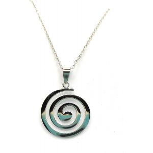 Kal-Collier Femme, Collier Celtique, Bijou Breton, Motif Spirale, Amulette De Protection, Cadeau Pour Femme, Maman, Femme, Fille, Couleur Argent - Neuf