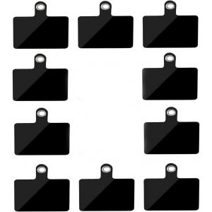 Kal-10pcs Étiquettes D'attache De Téléphone Cellulaire Avec Anneau Métallique, Accessoires Remplacement Universels Attaches Téléphone Cellulaire Pvc Patch Poignet Autocollant Téléphone Cellulaire - Neuf