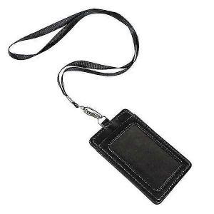 Porte-cartes pour carte d'identit&eacute; et &eacute;tiquette nominative noir - Neuf