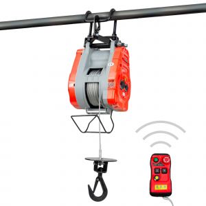 Palan &eacute;lectrique &agrave; c&acirc;ble 340kg 60m contr&ocirc;le sans fil vitesse variable 230V MW Tools PHS34060R - Neuf