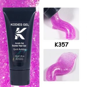 Kodies Gel Paillettes Poly Ongles Gel Constructeur Construction Gel Vernis &Agrave; Ongles 30ml Acrylique Gel &Eacute;tincelle Brillant Extension Manucure Nail Art.K357. - Neuf