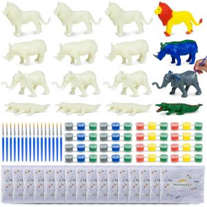 ERYI-Animaux Cadeau Anniversaire Enfants Invites, Loisir Creatif Kit 16 Cadeaux Anniversaire Invités Enfant, Petit Jouet Pinata Jungle Garcon Fille, Mini Jouet | Pochette Surprise Mixte Goodies - Neuf
