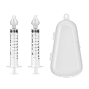 Seringue Nasale Pour Bébé,Seringue Pour Nez De Bébé Avec Graduation 10-20 Ml Avec Embout D'aspiration Nasale En Silicone Nettoyable Et Réutilisable - Neuf