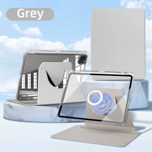 360 ° Étui Rotatif Pour Ipad 10e Air 6 M2 2024 Pro 11 12.9 2018-2022 Air 5/4 10,9 Pouces,Étuis En Acrylique Pour 5/6/7/8/9e Mini 6 7 Ipad.Grey.Air 4 5 10.9in Pro11 - Neuf