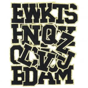 Lettre Patch Chandail, Lettre Anglaise A-Z Fer Sur R&eacute;paration Patchs Alphabet Couture Appliques V&ecirc;tements B - Neuf