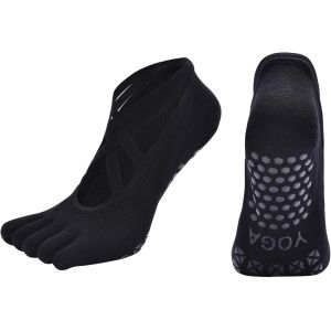 Slep-Chaussettes De Yoga Femmes Chaussettes Antid&eacute;rapantes Chaussettes Antid&eacute;rapantes Sport Chaussettes Pour Pilates Danse De Ballet Taekwondo De Femmes 35-42 - Neuf