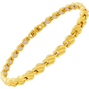 Bracelet De Cheville Magn&eacute;tique Titane,Bracelet De Cheville Pour Femme Color&eacute;e Cristal Bijoux De Pied Pour Femmes Lien Libre + Coffret Cadeau (3500gauss) - Neuf