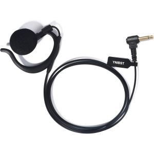 Oreillette pour Talkie-walkie 1 Broche 3,5mm,Casque en Forme de G &Eacute;largi,Compatible avec Motorola Kenwood Midland Radio Bidirectionnelle ou Micro (Prise Angulaire 3,5mm).[W19] - Neuf