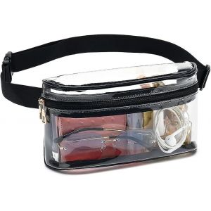 sac banane transparent,sac ceinture transparent approuvé par le stade pour les femmes,sac de taille transparent étanche pour le sport, - Neuf