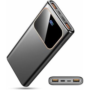 Eryi-Batterie Externe, 22.5w 10000mah Power Bank, Batterie Portable Usb C Input & Output Pd3.0 Qc4.0 Charge Rapide Powerbank Avec Led L'affichage Compatible Avec Iphone Samsung Etc Phone Et Autres - Neuf