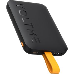 Power Bank 10,000 mAh 38.5 Wh, Portable Charger Quick Charge 3 Ports Hypercore 10C Sling Black 10K, Essential External Battery 3-Port Fast Charge Compact with Built-in Cable for Travel - Neuf