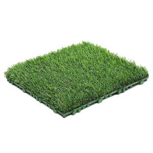 Herbe Artificielle De 10 Pi&egrave;ces De 12 Pouces X 12 Pouces Carr&eacute;s De Gazon Artificiel Tapis Vert De Verrouillage De L'herbe De Carreaux De Sol Rev&ecirc;tement De Sol D&eacute;coration Pad - Neuf