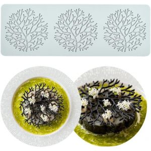 Jexnovashop-Tapis Dentelle Moule Corail Moules En Silicone Moule Creux En Silicone, Moule &Agrave; Bonbons En Dentelle Pour G&acirc;teau, Sucre, Artisanat, D&eacute;coration Au Chocolat, Fondant, P&acirc;te De Tuille - Neuf