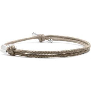 - Bracelet Paracorde 2mm Et Argent 925 - Bijou Homme Ou Femme Ajustable Dessin&eacute; Et Assembl&eacute; En France - Neuf