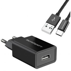 THEF-Kit de Charge Compatible avec Les tablettes Samsung Tab S3 Tab S4 et Tous modèles avec Port USB Type C Noir - Neuf