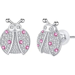 Boucles D'oreilles Femme Argent Sterling 925,Avec Zirconium Boucles D'oreilles Pour Femmes Épouse Amie Mère Cadeaux.[X1187] - Neuf
