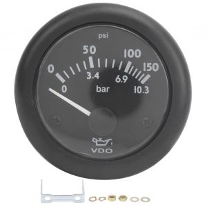 XYONG Manometre de pression d'huile pour moteur diesel, generateur d'huile, pointeur, mesure 52 mm, 0-150 psi, DC24 V - Neuf
