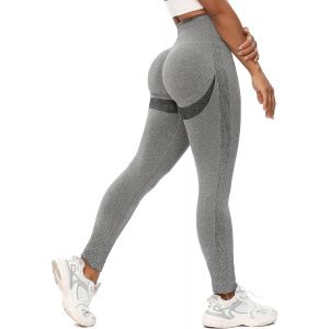 Leggings Scrunch Butt Pour Femmes, Push Up Pantalon Taille Haute Opaque Slim Fit - Neuf
