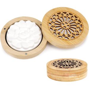 Trahoo-Lot De 2 Pierres Parfum&eacute;es Pour Huiles Essentielles, Pierre Parfum&eacute;e Pour Huiles Essentielles, Pierres Parfum&eacute;es, Diffuseur D'huiles Essentielles, Petit Pour Chambre &Agrave; Coucher, Salle De Bain, - Neuf