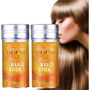 KAL-Cire Cheveux, 2 Pièces Matte Cire Coiffante Hair Wax Stick Pommade Coiffante Homme Femme Pour Perruques, Cheveux Rebelles, Frises, Cheveux De Bebe - Neuf