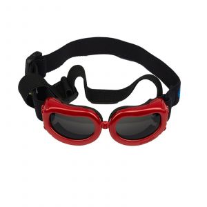 (Rouge) Chapeau Amusant Pour Animal De Compagnie, Ornement De Noël Pour Chiot, Lunettes De Soleil Avec Sangle Réglable, Vêtements Pour Chien Et Chat - Neuf