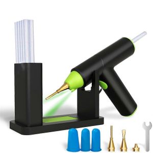 Hot Glue Gunset,Pistolet À Colle Sans Fil Avec Support Rechargeable Par Usb - Neuf
