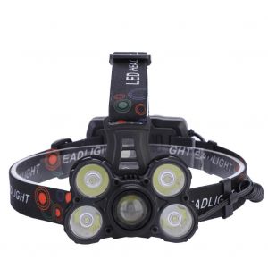 4000lm 5 Leds Usb Lampe Frontale Zoomable Lampe Frontale Lampe Torche Lampe De Poche (B) - Neuf