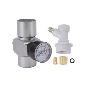 Soupape de r&eacute;duction de pression d'eau en acier inoxydable 0-60 PSI pour brassage amateur - Neuf