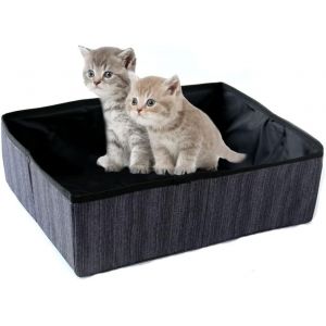 Shiliu-Bac À Litière De Voyage Portable Pour Chat, Litière Pliable Pour Chats, Maison, Doux, Imperméable, Durablet Pour Voyage, Dom[ - Neuf