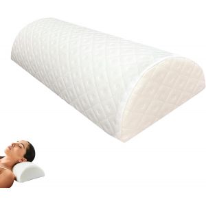 Coussin Demi-Lune Ergonomique. Oreiller Cylindrique De Mousse À Mémoire De Forme Avec Housse En Polyester Lavable. Oreiller Pour Nuque, Jambes, Et Dormant Sur Le Côté. Pour Maison Et Voyages. - Neuf